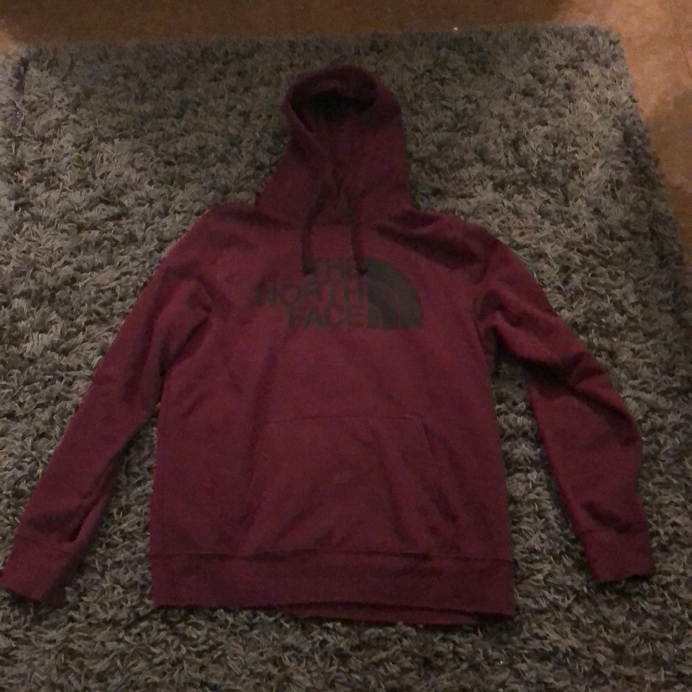 Maroon The North Face hoodie